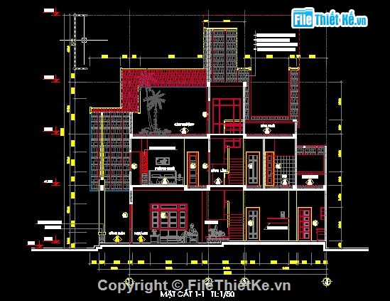 biệt thự 3 tầng,biệt thự đẹp,Bản vẽ thiết kế biệt thự,biệt thự 3 tầng đẹp kích thước 10.2m x 13m